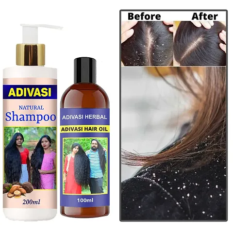 Must Have Adivasi Neelambari Premium Quality  Hair Medicine Shampoo With Oil 200ML+100ml Pack of 2