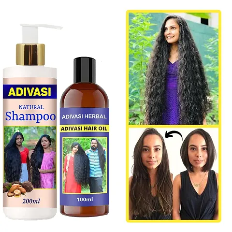 Must Have Adivasi Neelambari Premium Quality  Hair Medicine Shampoo With Oil 200ML+100ml Pack of 2
