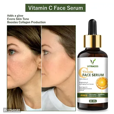 VITRACOS Vitamin C serum natural ingredients with the essential vitamins and Hyaluronic Acid