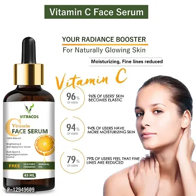 VITRACOS Vitamin C serum natural ingredients with the essential vitamins and Hyaluronic Acid