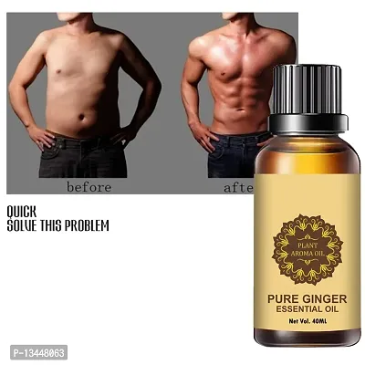 Ginger Essential Oil | Ginger Oil Fat Loss | Fat Burning Oil, Slimming Oil, Fat Burner,Anti Cellulite And Skin Toning Slimming Oil For Stomach, Hips And Thigh Fat Loss