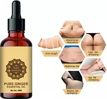 Ginger Essential Oil Skin Toning Slimming Oil For Stomach, Hips And Thigh Fat Loss Pack Of 2-thumb2