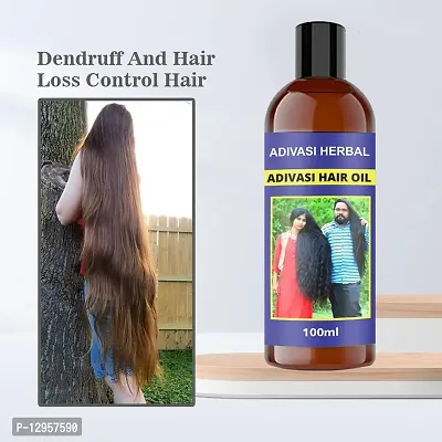 Adivasi Herbal Premium quality hair oil for hair Regrowth (Pack of 1) Hair Oil  (100 ml)-thumb0