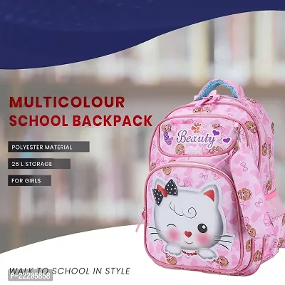Tinytot 26 Litre, Stylish  Trendy Water Resistant Hi Storage School Collage Travel Backpack Bag for Girls  Women, With Trolly, 18 Inch-thumb3