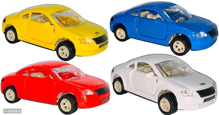 Miniature Mart Kids Pull Back and Go Small Size Toy Car for Kids with Front Openable Door | Mini Toy Cars | Plastic Built | Return Gifts-thumb0