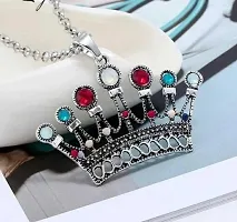 Elegant Alloy Heavy Crown Unisex Necklace-thumb1