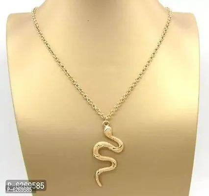 Elegant Alloy Snake Python Necklace For Women-thumb2