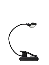 CARTBURG Night Lamp - Adjustable Lightweight Flexible Reading Lamp Arm Eye-Care Night Reading Clip On Bed Light Perfect for Bookworms Kids, Adults, Flexible Arm for Home, Office  Travel (Black)-thumb1