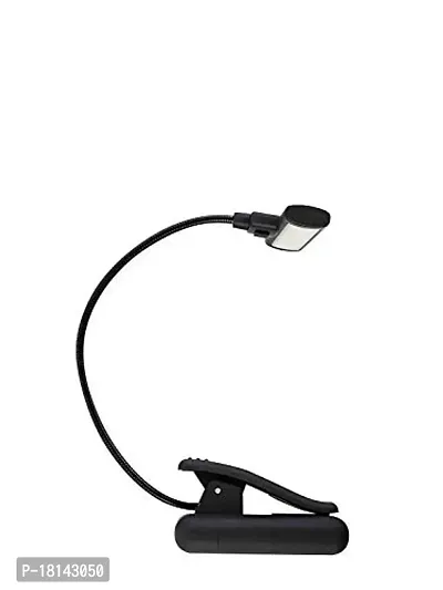 CARTBURG Night Lamp - Adjustable Lightweight Flexible Reading Lamp Arm Eye-Care Night Reading Clip On Bed Light Perfect for Bookworms Kids, Adults, Flexible Arm for Home, Office  Travel (Black)-thumb2