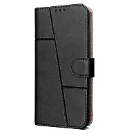 Leather Finish Flip Back Cover For Vivo Y30 / Vivo Y50 Inside Pockets And Inbuilt Stand - Wallet Style - Magnet Closure Vivo Y30 / Vivo Y50 Flip Back Case-thumb4
