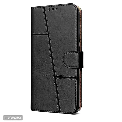 Leather Finish Flip Back Cover For Vivo Y30 / Vivo Y50 Inside Pockets And Inbuilt Stand - Wallet Style - Magnet Closure Vivo Y30 / Vivo Y50 Flip Back Case-thumb5