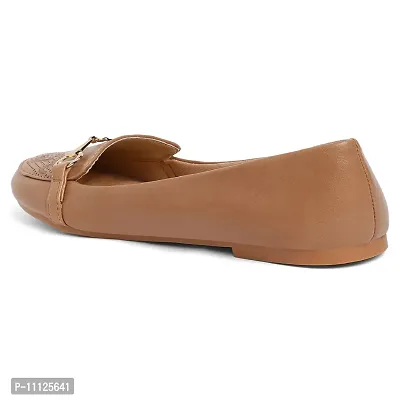 Elegant Beige Synthetic Leather Bellies For Women-thumb3