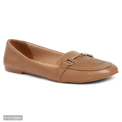 Elegant Beige Synthetic Leather Bellies For Women-thumb2