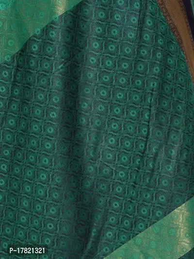 Koladiya Enterprise Women's Kajal Cotton Silk Woven Mysore Saree with Unstitched Blouse Piece (Green)-thumb5