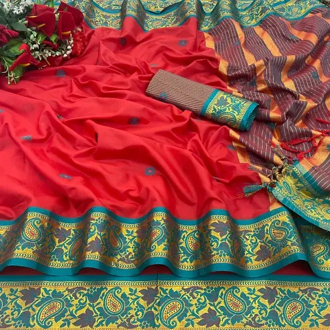 Classic Silk Saree with Blouse piece for women