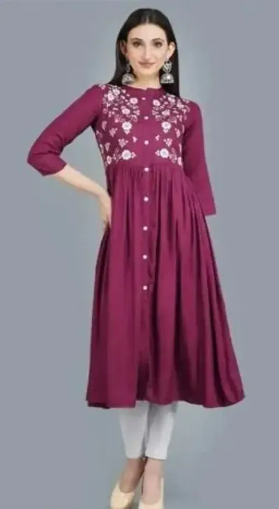 Trendy Women Rayon Kurta