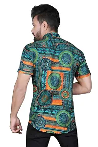 Hmkm Men Printed Casual Shirts (X-Large, Kurta HIRT)-thumb3