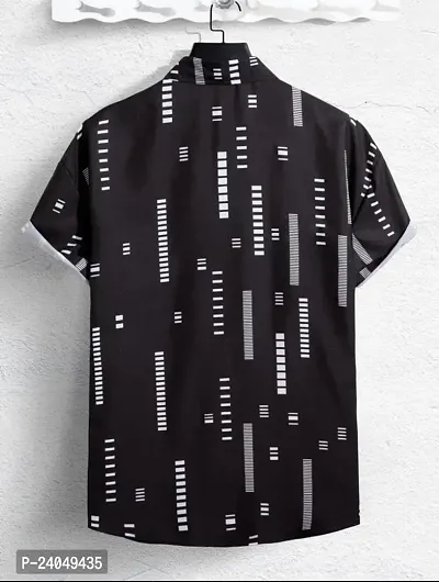 Hmkm Casual Shirt for Men|| Men Stylish Shirt || Men Printed Shirt (X-Large, Black Box)-thumb3