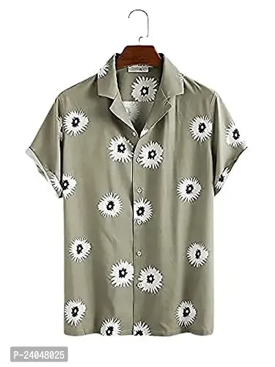 SL FASHION Funky Printed Shirt for Men (XL, GREY FULL MOTU)