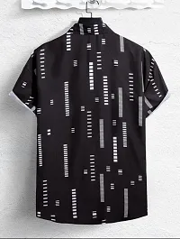 SL FASHION Funky Printed Shirt for Men Half Sleeves. (X-Large, Black Box)-thumb2