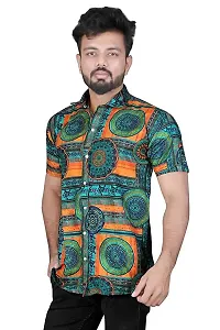 Hmkm Men Printed Casual Shirts (X-Large, Kurta HIRT)-thumb1