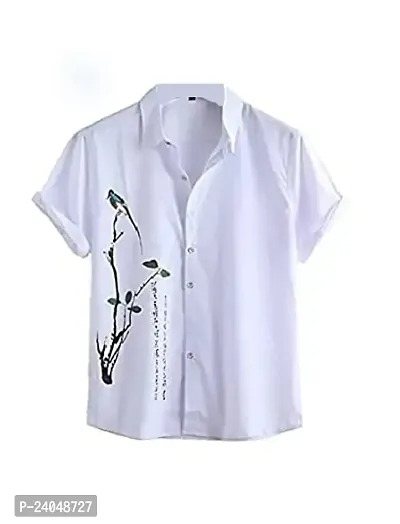 SL FASHION Men's Shirts Casual Shirts Formal Shirt (X-Large, White CHAKLI)