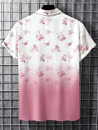 SL FASHION Funky Printed Shirt for Men. (X-Large, Pink Flower)-thumb2