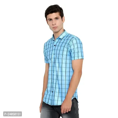 SL FASHION Funky Printed Shirt for Men. (X-Large, Blue Box)-thumb3