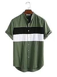 Hmkm Men Printed Casual Shirts (X-Large, Green PATTO)-thumb3