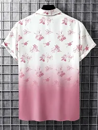 SL FASHION Regular Fit Floral Print Casual Shirt (X-Large, Pink Flower)-thumb2