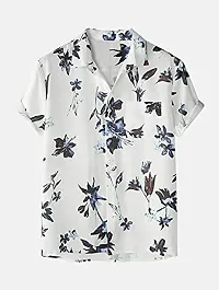 SL Fashion Men's Printed Pajama Sets (X-Large, WhiteBlue Shorts)-thumb3