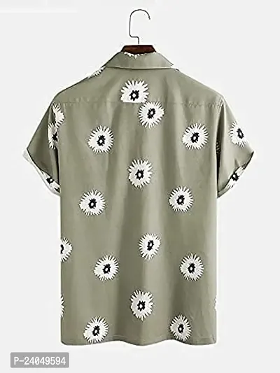 Hmkm Funky Printed Shirt for Men Half Sleeves (X-Large, Grey Full Motu)-thumb2