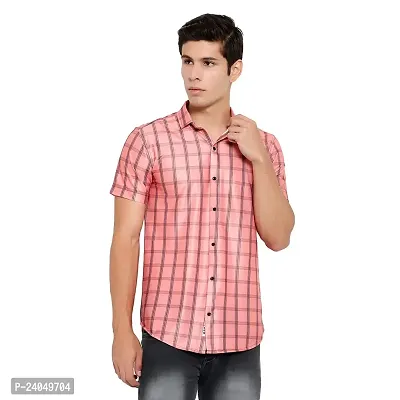 SL FASHION Funky Printed Shirt for Men Half Sleeves. (X-Large, orng Box)
