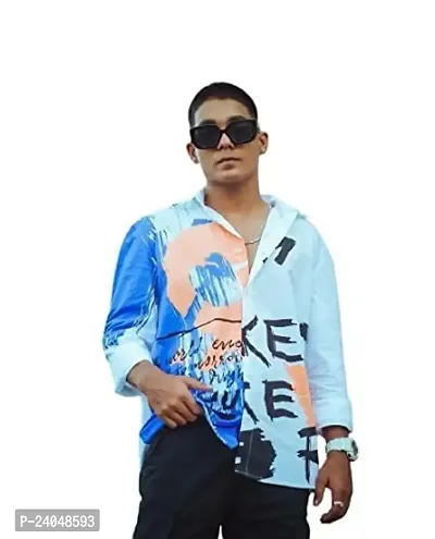 SL Fashion Men's Regular Fit Rayon Casual Shirt., (X-Large, Rohit Full)