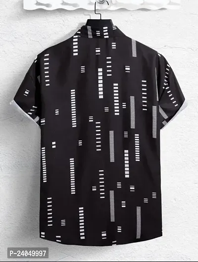 Hmkm Casual Shirt for Men|| Shirt for Men|| Men Stylish Shirt || Men Printed Shirt (X-Large, Black Box)-thumb3