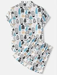 SL Fashion Men's Printed Pajama Sets (X-Large, MASHROOM Shorts)-thumb1