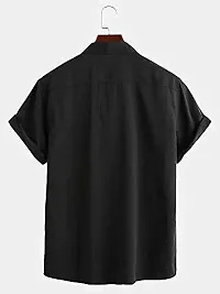 Hmkm Men's Casual Shirts for Active Wear. (X-Large, Black CHAKLI)-thumb1