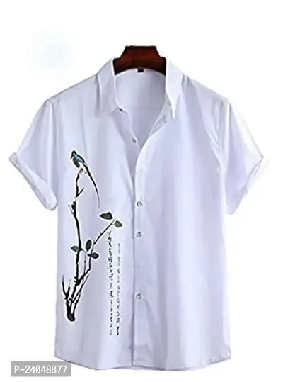 SL FASHION Funky Printed Shirt for Men. (X-Large, White CHAKLI)-thumb3
