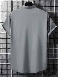 Hmkm Men Printed Casual Shirts (X-Large, Grey Tree)-thumb2