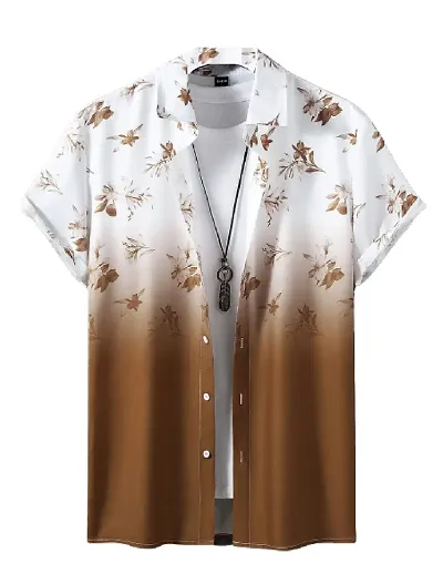 Hmkm Casual Shirt for Men| Shirts for Men/Printed Shirts for Men| Casual Shirts for Men| Floral Shirts for Men| (X-Large, Flower)