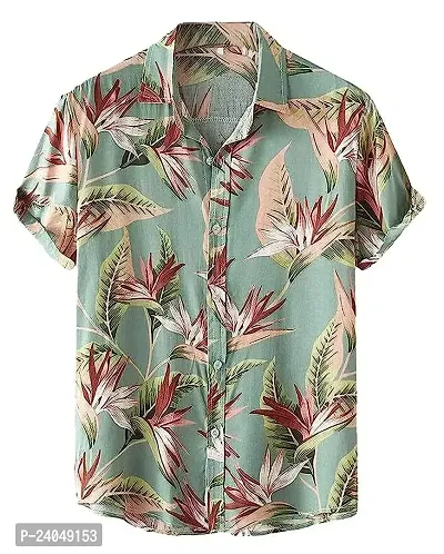Hmkm Funky Printed Shirt for Men Half Sleeves (Large, New)-thumb0