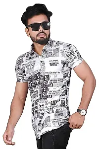 SL FASHION Men's Shirts Casual Shirts Formal Shirt (X-Large, White Paper)-thumb1