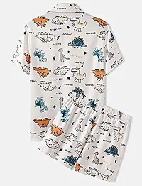 SL Fashion Men's Printed Pajama Sets (X-Large, Orange..Shorts..)-thumb1