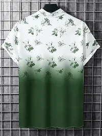 Hmkm Men Casual and Printrd Shirts,Casual Shirts (X-Large, Green LINE)-thumb2