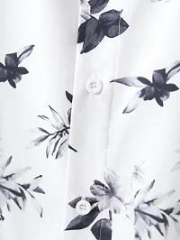 Hmkm Funky Printed Shirt for Men Half Sleeves (X-Large, Black Flower)-thumb3