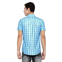 SL FASHION Funky Printed Shirt for Men Half Sleeves. (X-Large, biue Box)-thumb2