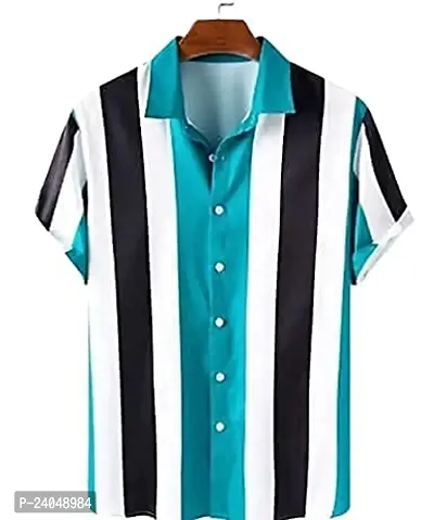 SL FASHION Men's Shirts Casual Shirts Formal Shirt (X-Large, Blue PATII)-thumb3