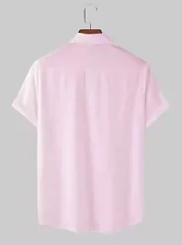 SL FASHION Funky Printed Shirt for Men Half Sleeves. (X-Large, Pink chakali)-thumb2