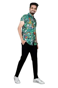 SL FASHION Funky Printed Shirt for Men Half Sleeves. (X-Large, Dont Belive)-thumb4