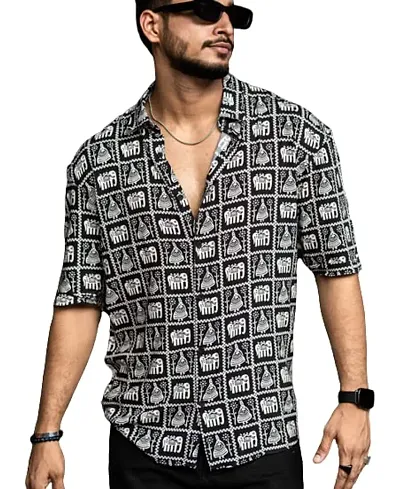 New Launched Cotton Blend Short Sleeves Casual Shirt 